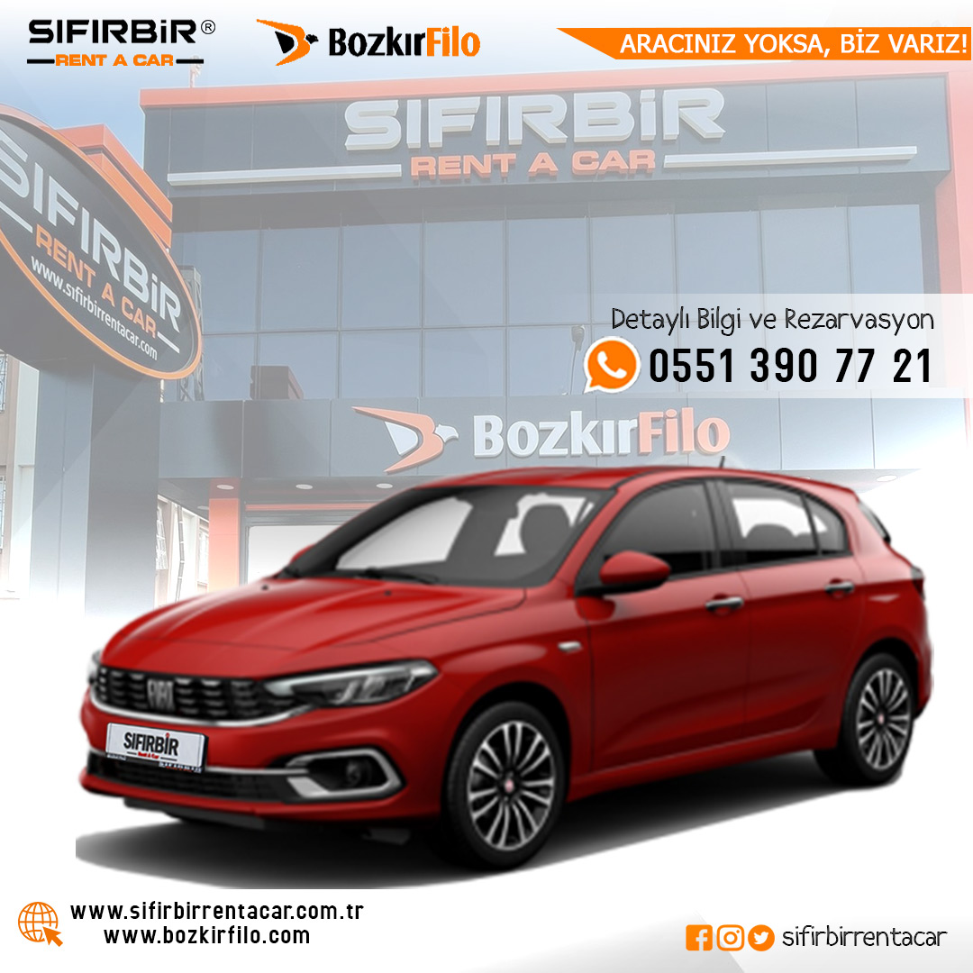 SIFIRBİR RENT A CAR | BOZKIR FİLO