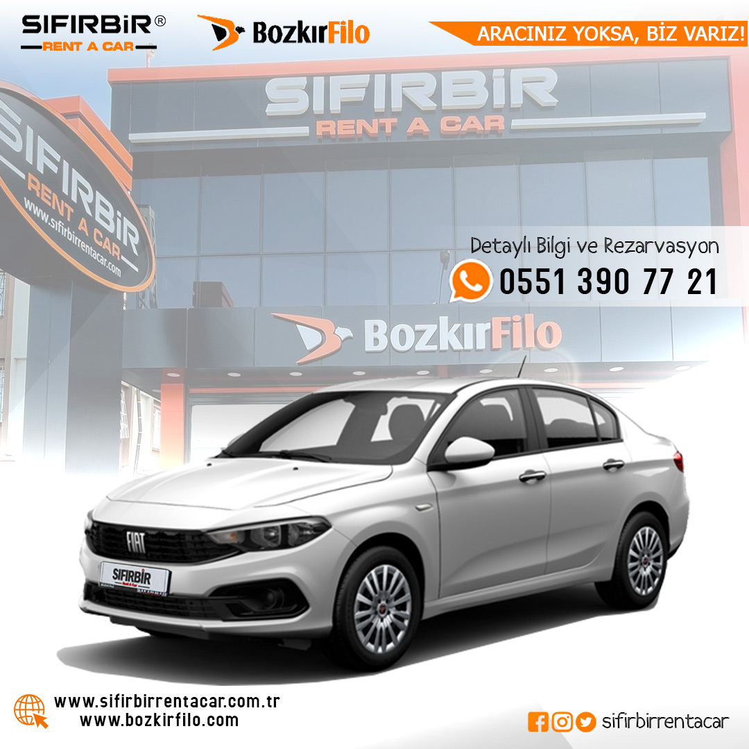 SIFIRBİR RENT A CAR | BOZKIR FİLO