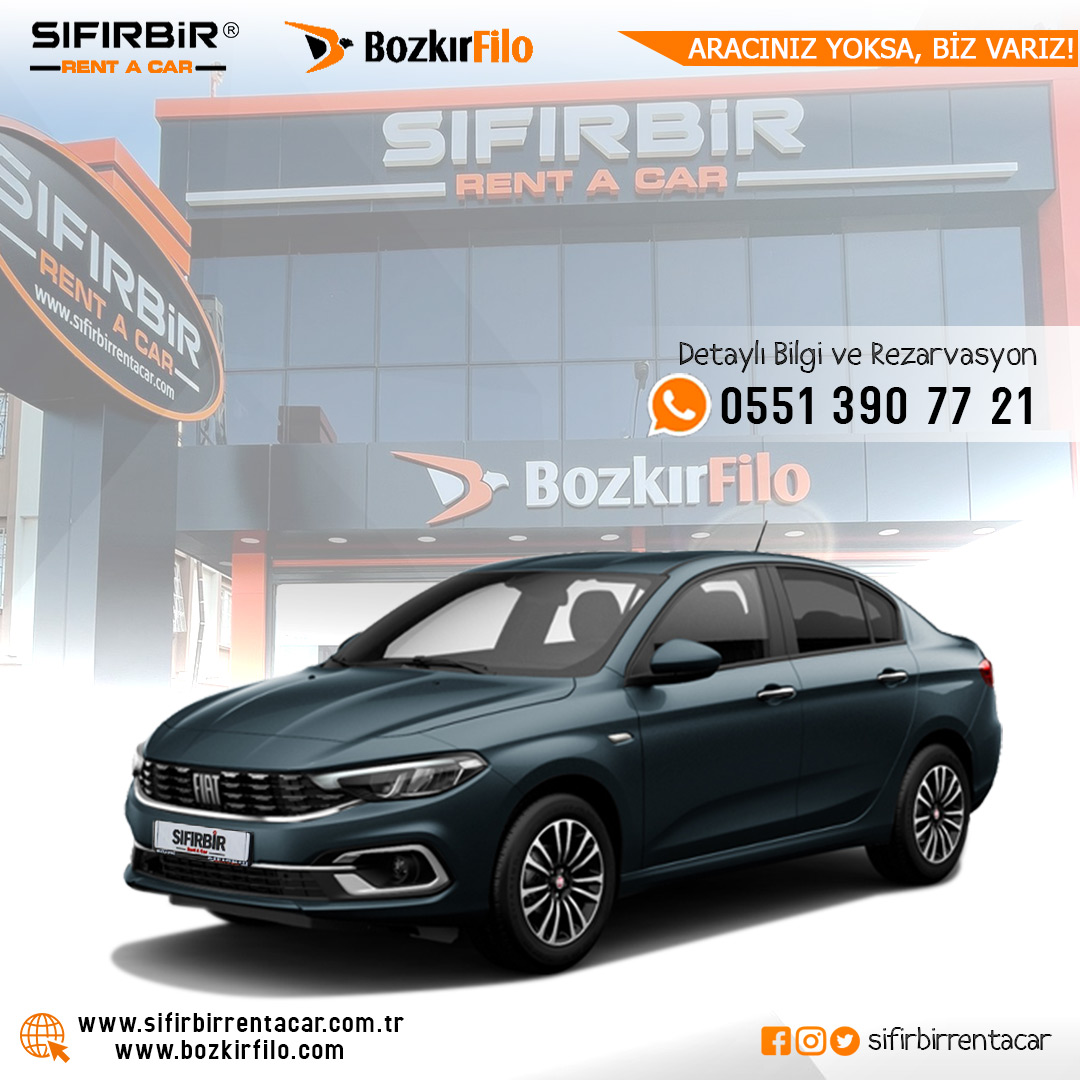 SIFIRBİR RENT A CAR | BOZKIR FİLO